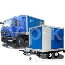 Дизельный генератор ТСС АД-250С-Т400-1РМ9 на прицепе