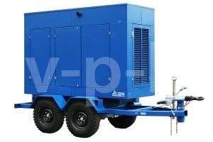 Дизельный генератор ТСС АД-320С-Т400-1РМ17 РПМ на прицепе 025525 фото