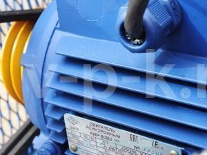 Электродвигатель со шкивом С412М для компрессора АСО-Бежецк