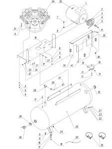 R 4271000203 Амортизатор D.60 мм для 500lt100