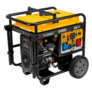 Бензиновый генератор DENZEL PS-120EAD-3 946984 передвижной фото