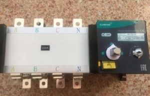 Реверсивный рубильник-переключатель с моторприводом 400А