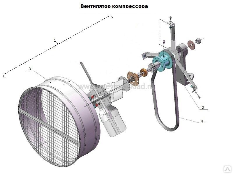 Стойка вентилятора для компрессора ПК,ПКС,ПКСД