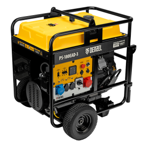 Бензиновый генератор DENZEL PS-180EAD-3 946994 передвижной фото