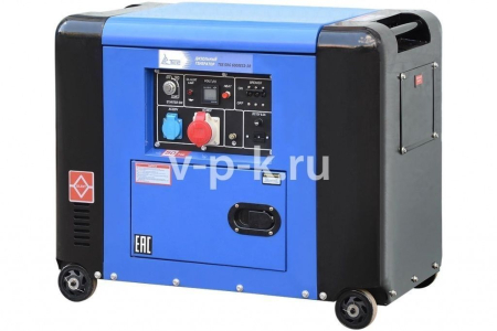 Дизельный генератор ТСС SDG 6000ES3-2R в шумозащитном кожухе