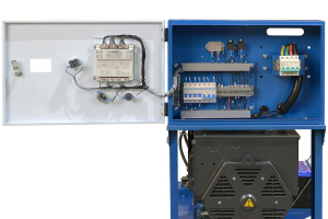 Дизельный генератор ТСС ЭД-30-Т400 с АВР в погодозащитном кожухе на прицепе 025306 передвижной фото