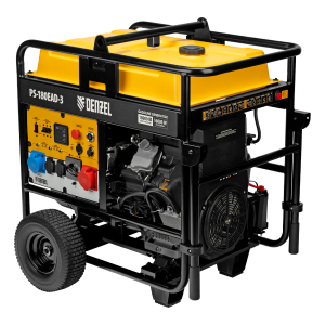 Бензиновый генератор DENZEL PS-180EAD-3 946994 передвижной фото