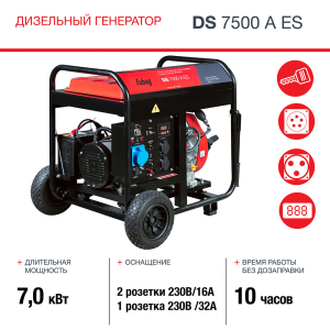 Дизельный генератор Fubag DS 7500 A ES 646234 фото
