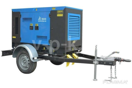 Дизельный генератор  АД-20С-Т400-1РКМ11 в шумозащитном кожухе на прицепе с АВР (двиг.TSS Diesel TDR-K 25 4L)