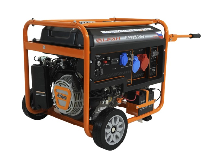 Бензиновый генератор  10500EA-3U с датчиком моточасов (с мощн без огранич при 1-но и 3-х фазном режиме)