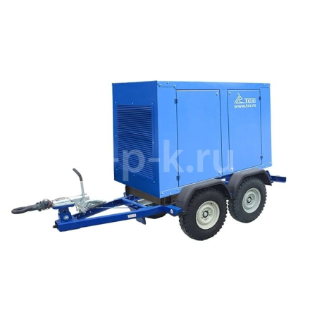 Дизельный генератор ТСС АД-360С-Т400-1РМ5 ПРОФ РПМ на прицепе