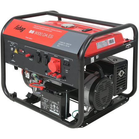 Бензиновый генератор  BS 9000 DA ES (трёхфазный) + Комплект колес и ручек + Моторное масло Fubag Extra в ПОДАРОК