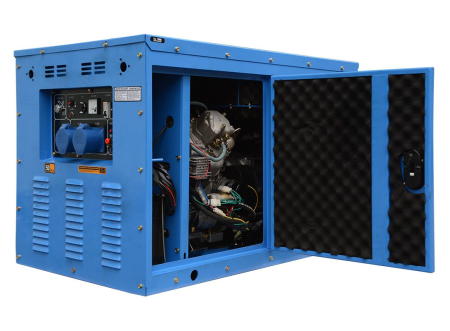 Дизельный генератор  SDG 10000ES ATS в шумозащитном кожухе