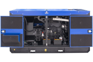 Дизельный генератор ТСС ЭД-40-Т400 с АВР в шумозащитном кожухе на прицепе 025350 передвижной фото