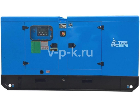 Дизельный генератор ТСС АД-60С-Т400-1РКМ11 в шумозащитном кожухе на прицепе с АВР