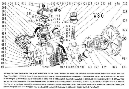 R 006W80 (006V80) Прокладка крышки подшипника W80 (V80) для w80