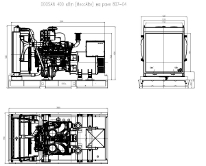 Дизельный генератор ТСС АД-400С-Т400-1РМ17 (Mecc Alte) 014888 фото