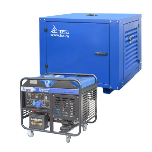 Дизельный генератор ТСС SDG 14000EHA в погодозащитном кожухе  фото